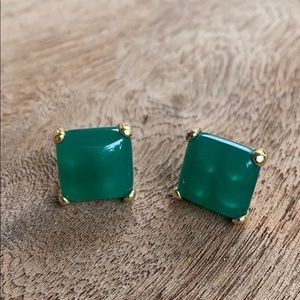 Kendra Scott Lex Gold & Emerald Green Studs
